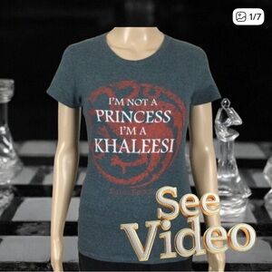 👛 (ANY 2/$20) GAME OF THRONES KHALEESI Short Sleeved  Tee Shirt Small